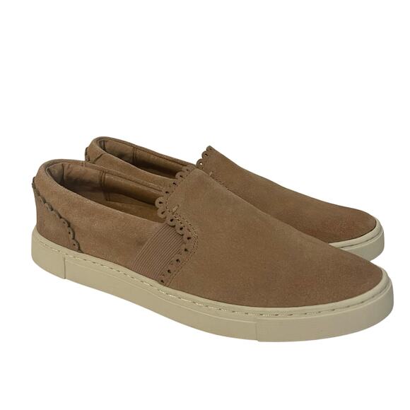 Frye Women’s Ivy Scallop Sneakers Slip On Shoe Pale Blush Size 6.5 M - Picture 1 of 16